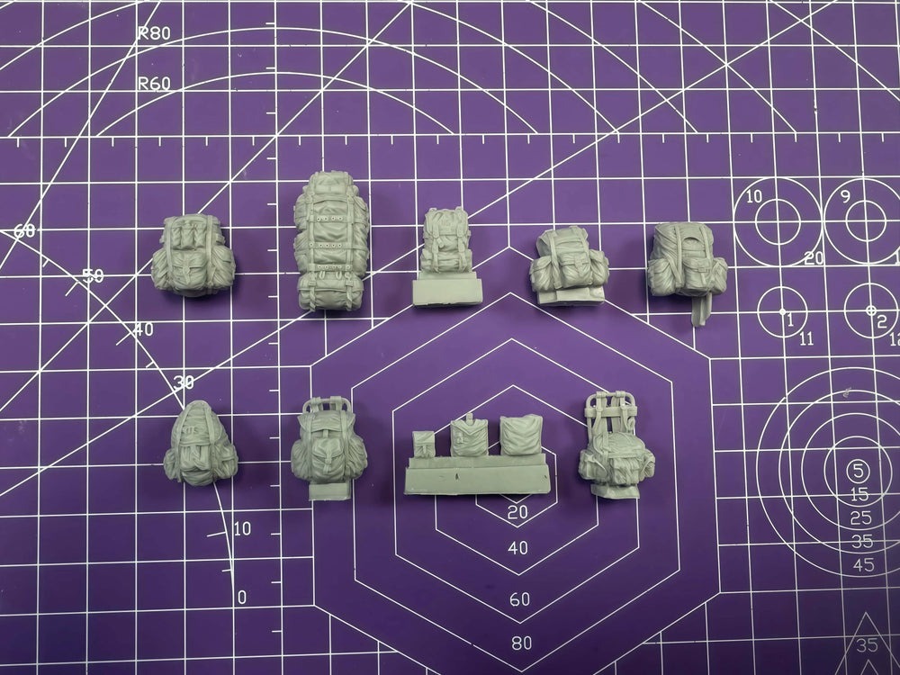 1/35 Modern US Combat Infantry, 9 Figures, Resin Model Figure Kit, Unassembled and Unpainted