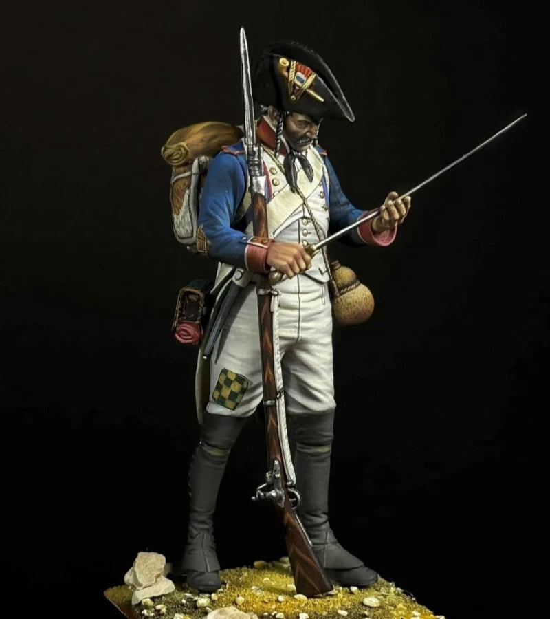 1/24 Napoleonic French Fusilier, Resin Model Figure Kit, Unassembled and Unpainted