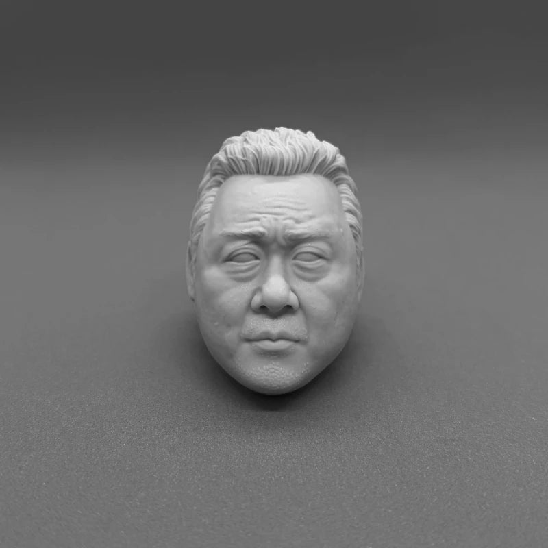 1/6 Asian Film Character Heads, 4 Figures, Resin Model Bust Kit, Anime Theme, Unassembled and Unpainted
