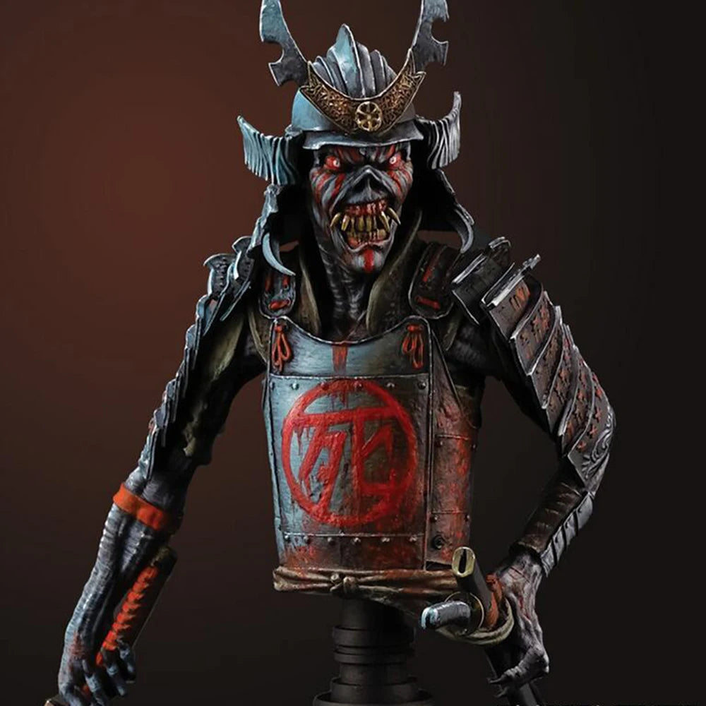 1/12 Demon Samurai, Resin Model Bust Kit, Fantasy Theme, Unassembled and Unpainted
