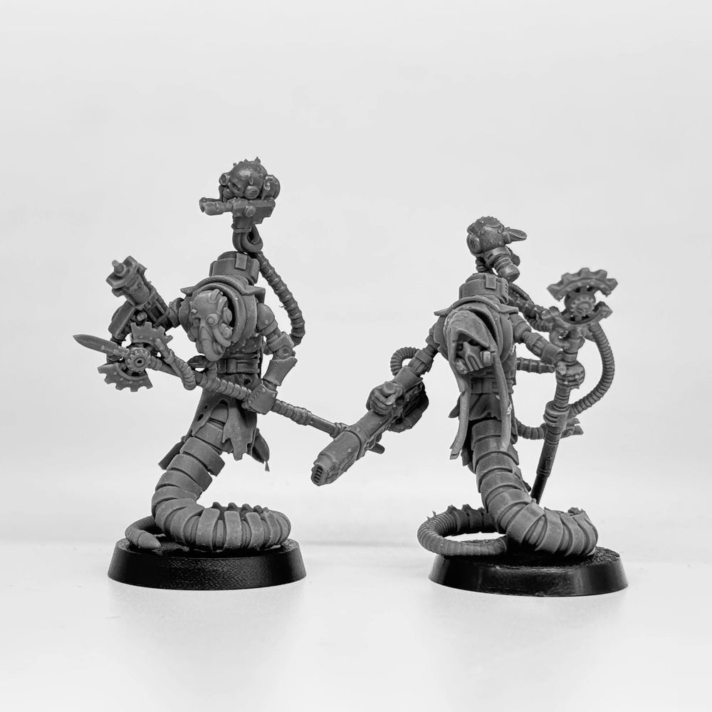 Scavenger Serpents, 10 Figures, Resin Model Figure Kit, Fantasy Theme, Unassembled and Unpainted