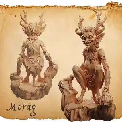 28mm Dark Fantasy Undead, 2 Figures, Resin Model Figure Kit, Fantasy Theme, Unassembled and Unpainted