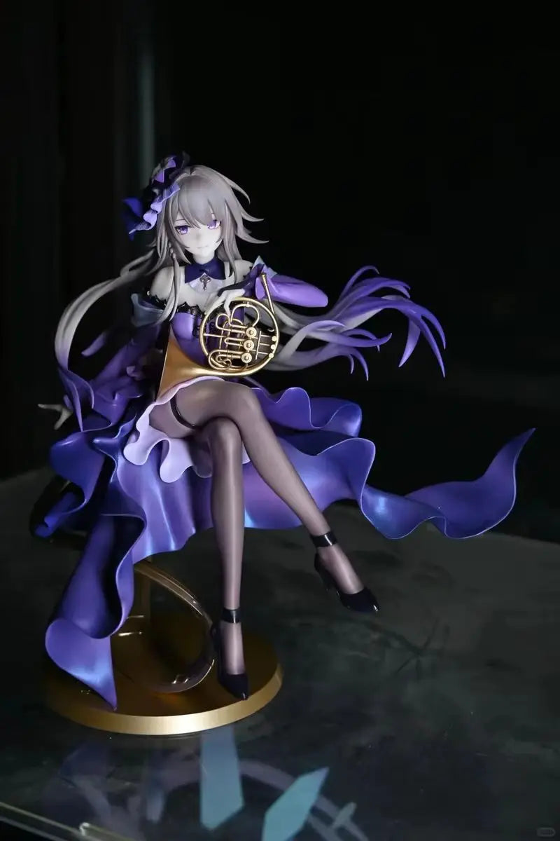 1/8 Character in Purple Dress, Resin Model Figure Kit, Anime Theme, Unassembled and Unpainted