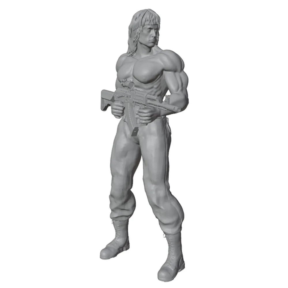 75mm Modern Commando with Assault Rifle, Resin Model Figure Kit, Unassembled and Unpainted