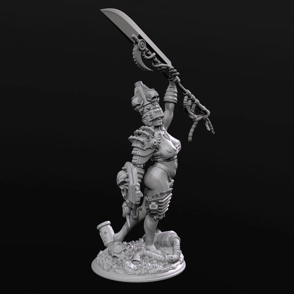 50mm Dark Fantasy Winged Warrior, Resin Model Figure Kit, Fantasy Theme, Unassembled and Unpainted