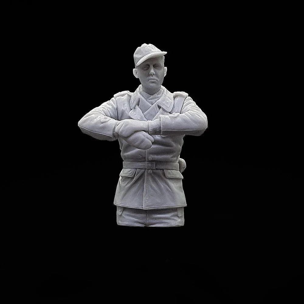 1/35 Military Uniformed Officer, Resin Model Bust Kit, Military Theme, Unassembled and Unpainted