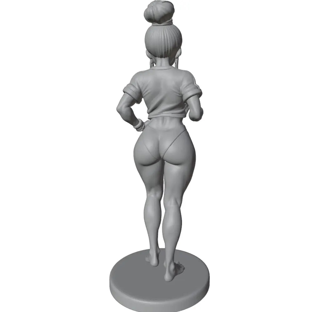 1/24 Anime Pin-up Female in Bodysuit Hand on Hip, Resin Model Figure Kit, Unassembled and Unpainted