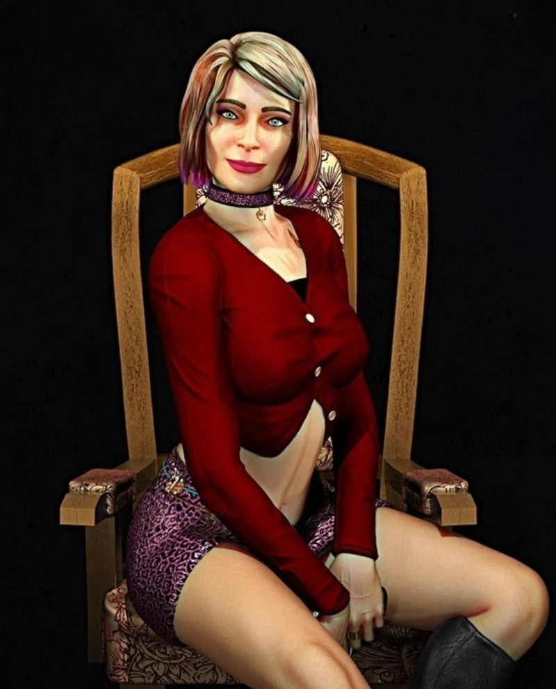 1/24 Horror Game Character Maria, Resin Model Figure Kit, Fantasy Theme, Unassembled and Unpainted