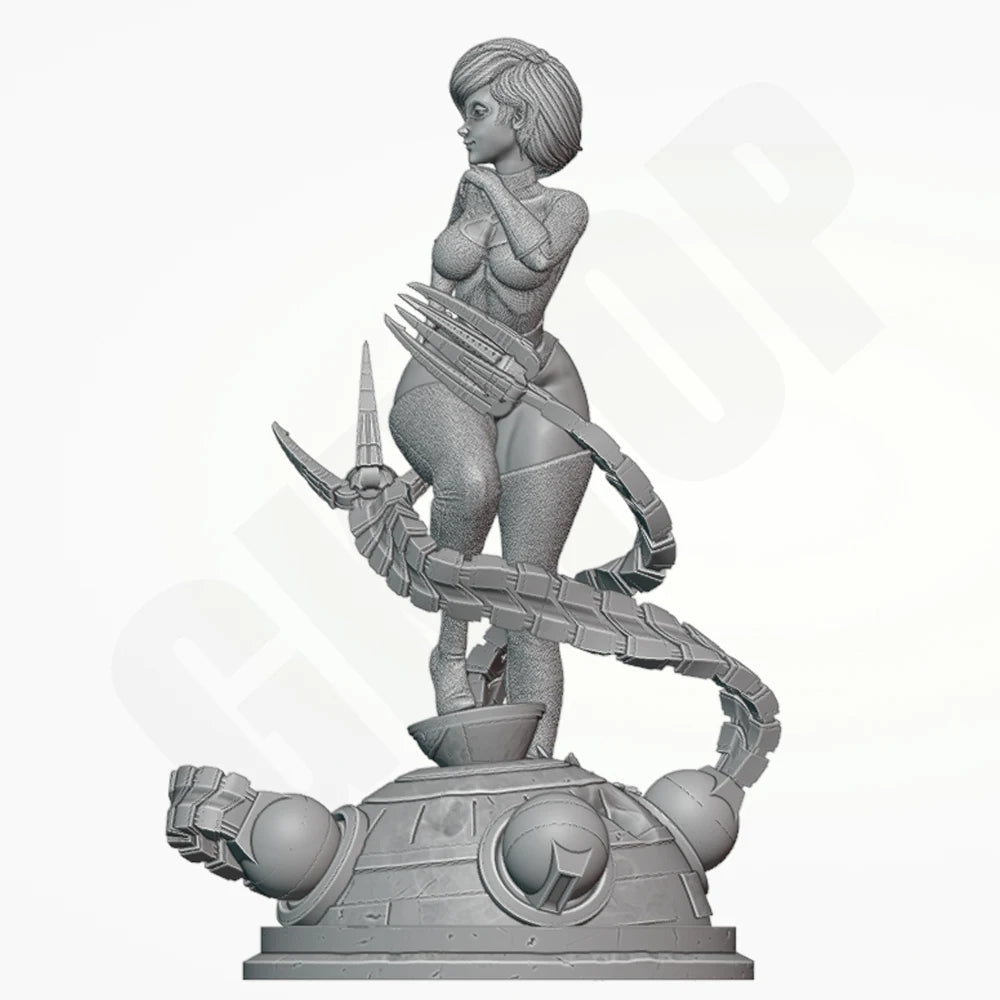 1/24 Elasticity Lady, Resin Model Figure Kit, Fantasy Theme, Unassembled and Unpainted
