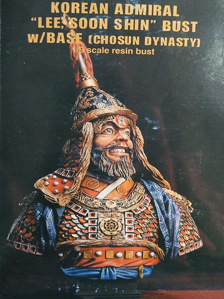 Medieval Korean Admiral, Resin Model Bust Kit, Unassembled and Unpainted