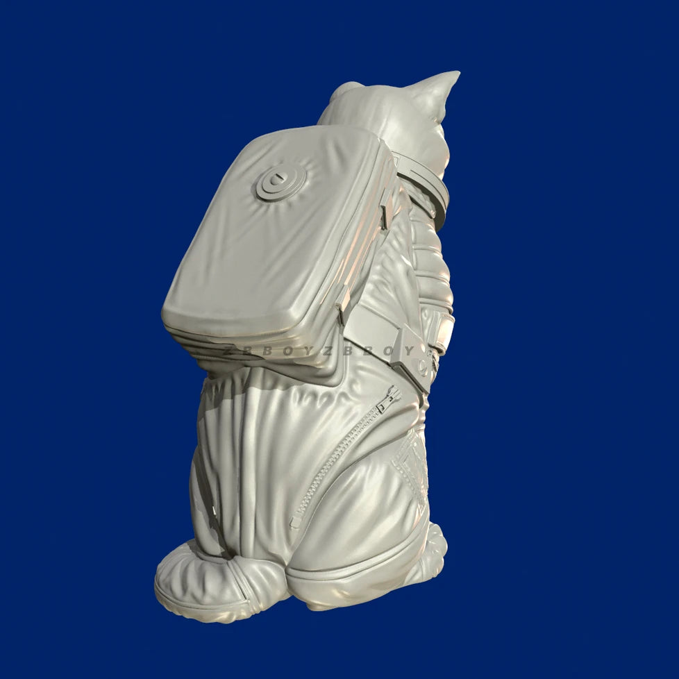 50mm Cat Astronaut, Resin Model Figure Kit, Sci-Fi Theme, Unassembled and Unpainted