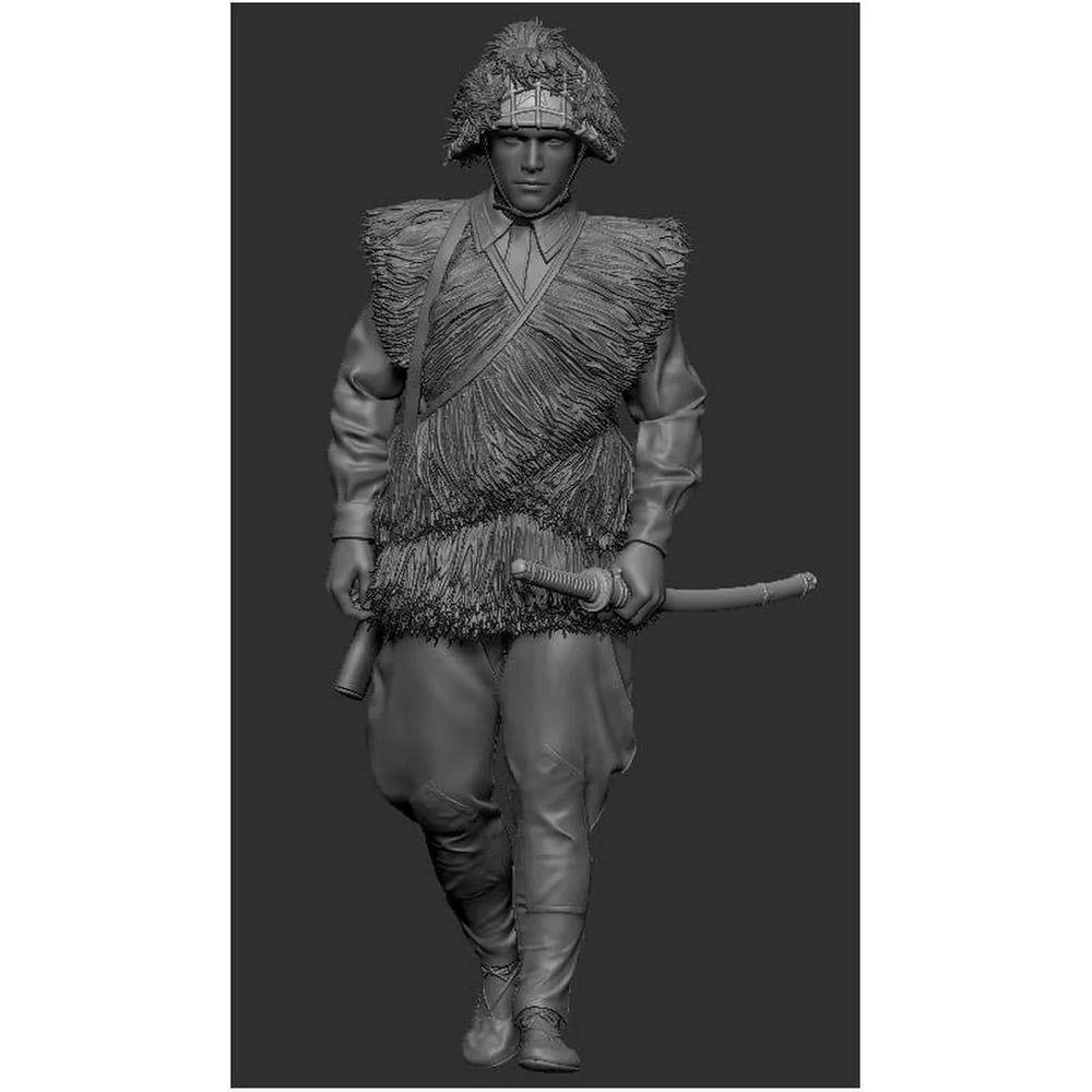 1/35 WWII Soviet Rifleman in Winter Uniform, Resin Model Figure Kit, Unassembled and Unpainted