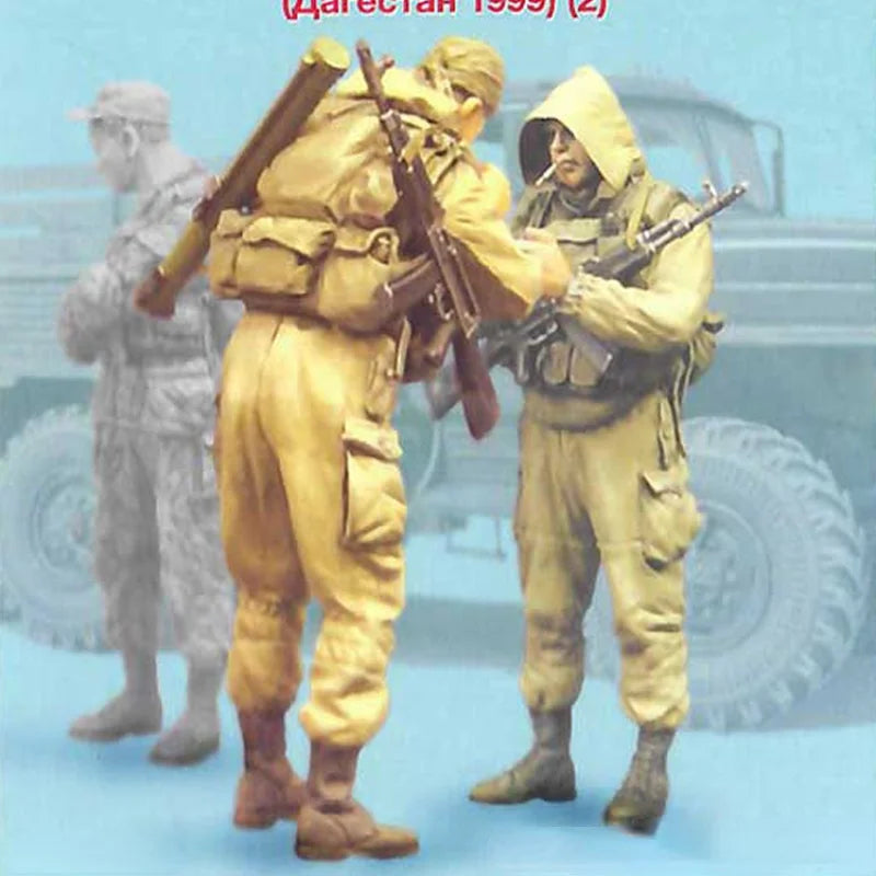 1/35 Modern Russian GRU Special Forces, 2 Figures, Resin Model Figure Kit, Unassembled and Unpainted