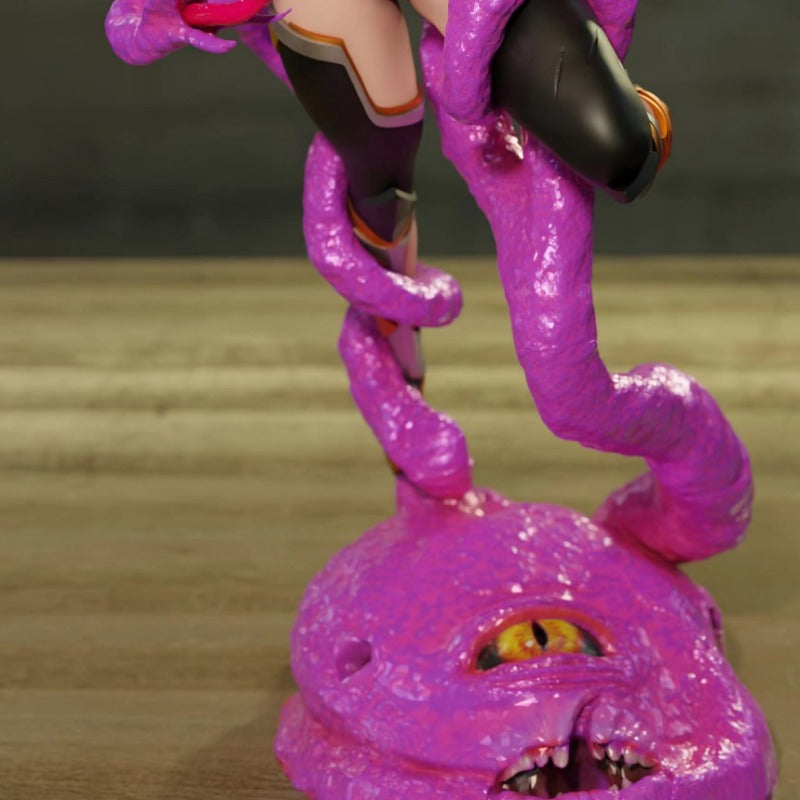 1/24 Octopus and Girl, 2 Figures, Resin Model Figure Kit, Fantasy Theme, Unassembled and Unpainted