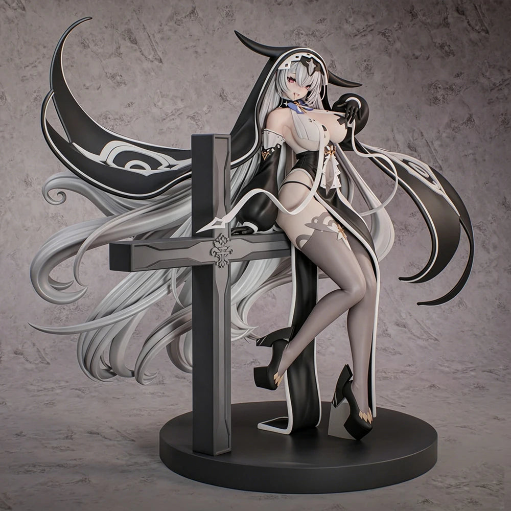 1/24 Nun, Resin Model Figure Kit, Anime Theme, Unassembled and Unpainted