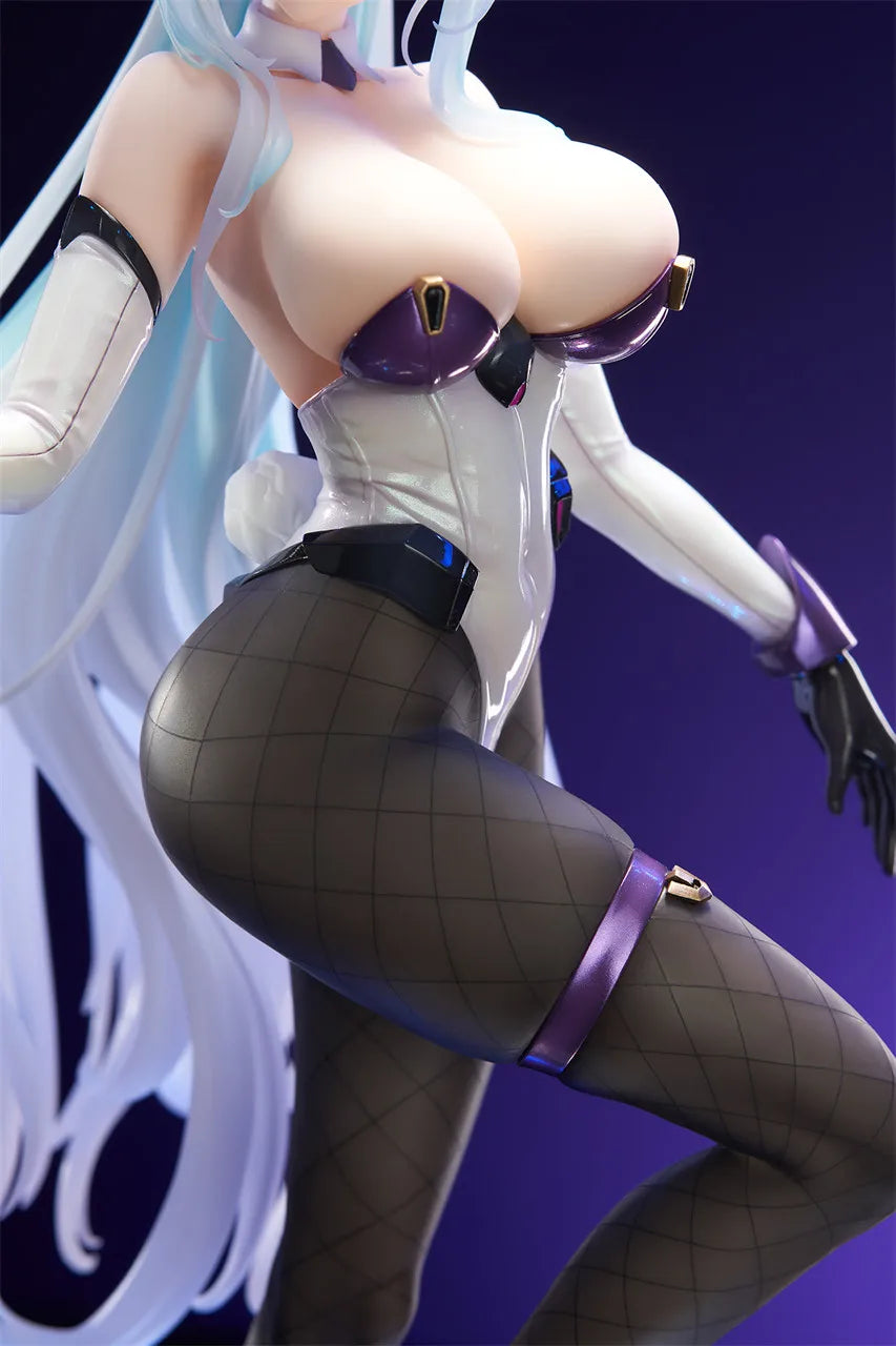 Girl with Bunny Ears, Resin Model Figure Kit, Anime Theme, Unassembled and Unpainted
