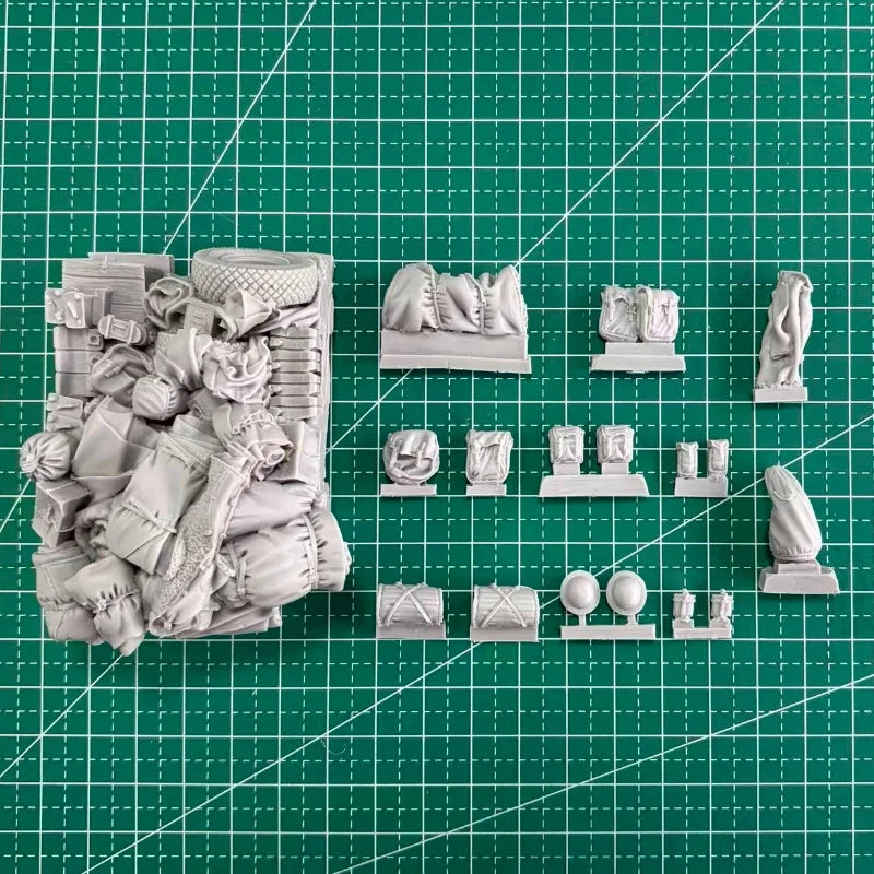 1/35 WWII British SAS Africa Corps Supply Truck, Resin Model Vehicle Kit, Unassembled and Unpainted