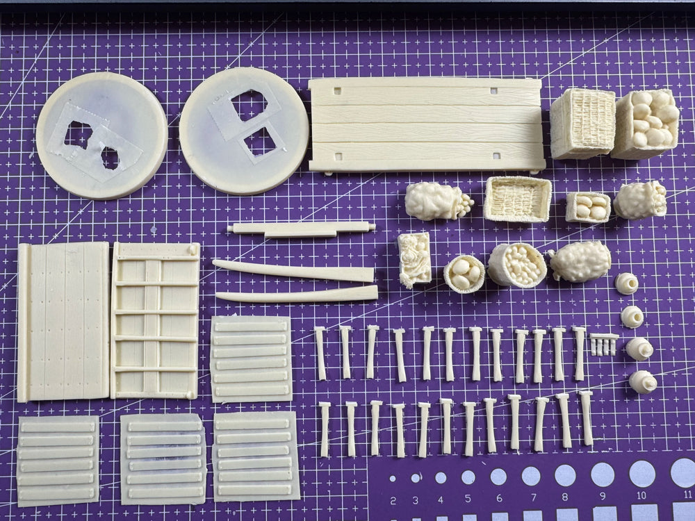 1/35 European Agricultural Carriage, Resin Model Vehicle Kit, Historical Theme, Unassembled and Unpainted