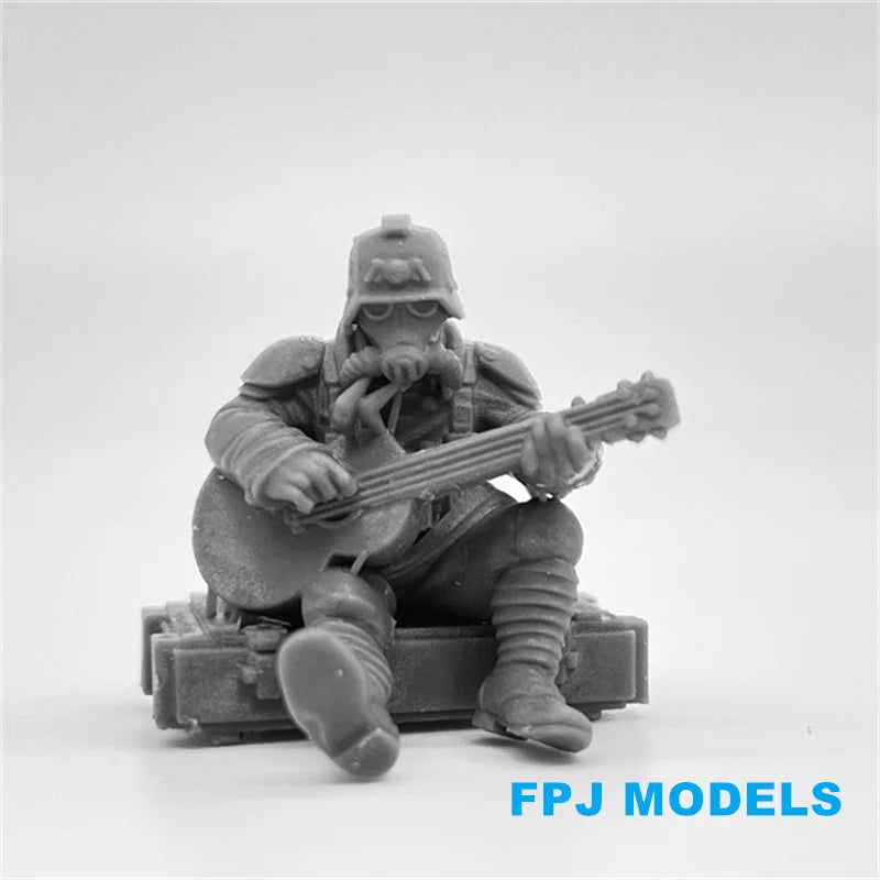 28mm WWII Soviet Soldiers, 5 Figures, Resin Model Figure Kit, Unassembled and Unpainted
