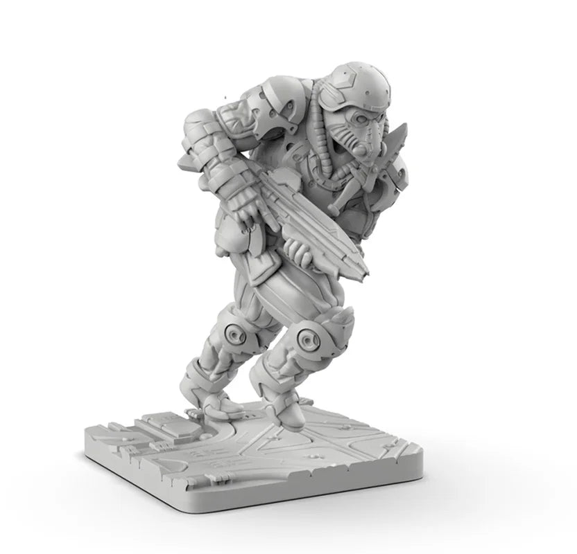1/35 Mech Warrior, Resin Model Figure Kit, Sci-Fi Theme, Unassembled and Unpainted