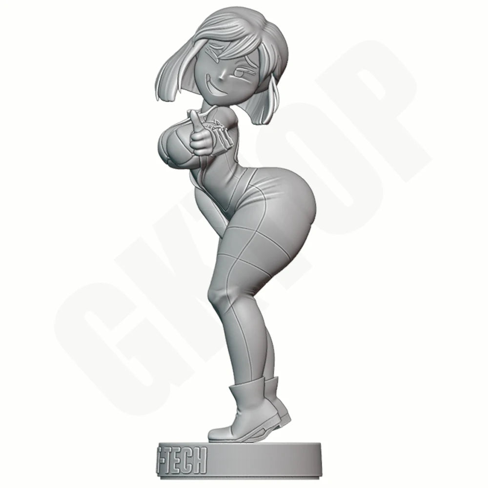 1/24 Pin-up Belle, Resin Model Figure Kit, Unassembled and Unpainted