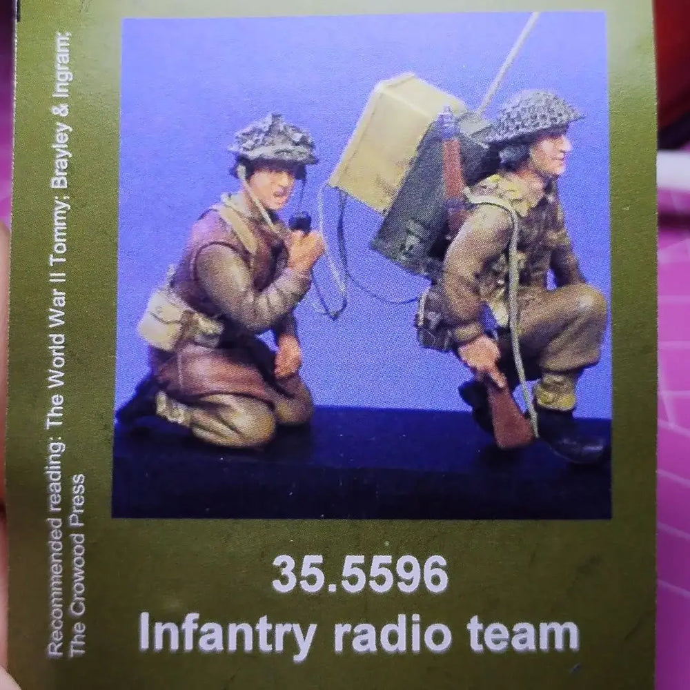 1/35 WWI British Infantry Radio Team, 10 Figures, Resin Model Figure Kit, Unassembled and Unpainted
