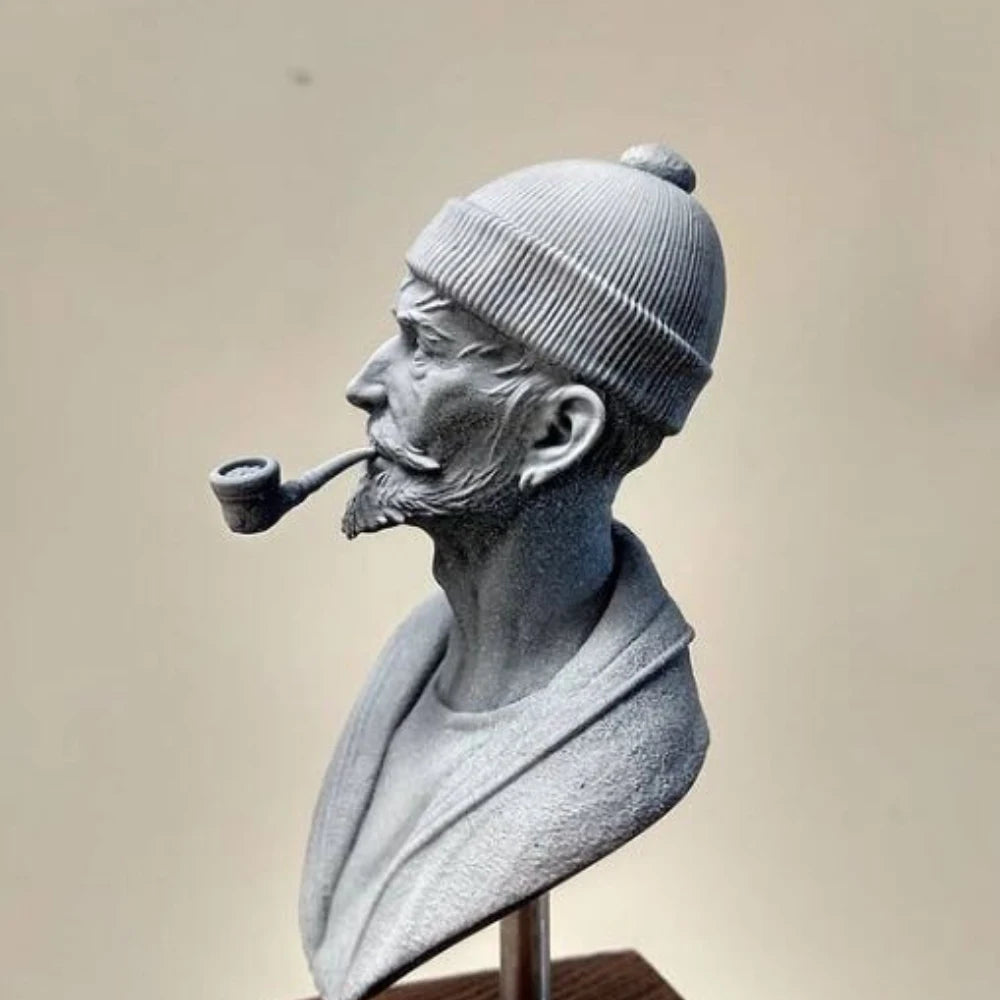 1/9 Elderly Maritime Sailor, Resin Model Bust Kit, Historical Theme, Unassembled and Unpainted