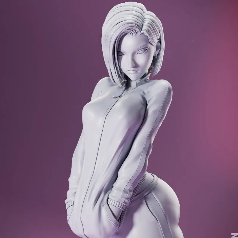 1/24 Girl in Athletic Wear, Resin Model Figure Kit, Anime Theme, Unassembled and Unpainted