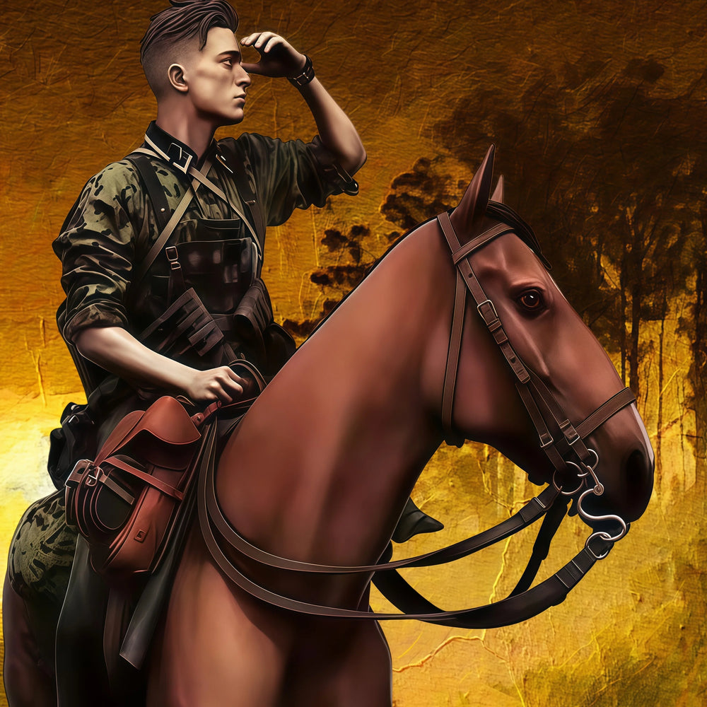 1/35 Modern Cavalry Soldiers, Resin Model Figure Kit, Unassembled and Unpainted