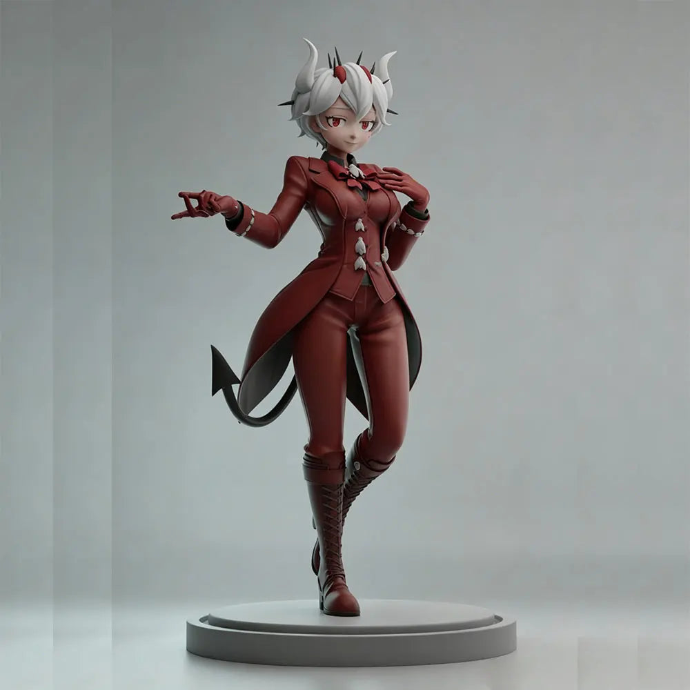 1/24 Spiky-Horned Demon in Tactical Coat, Resin Model Figure Kit, Anime Theme, Unassembled and Unpainted