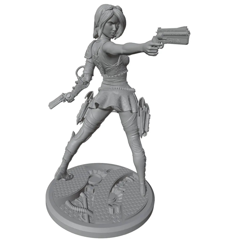 75mm Female Sci-Fi Warrior, Resin Model Figure Kit, Fantasy Theme, Unassembled and Unpainted