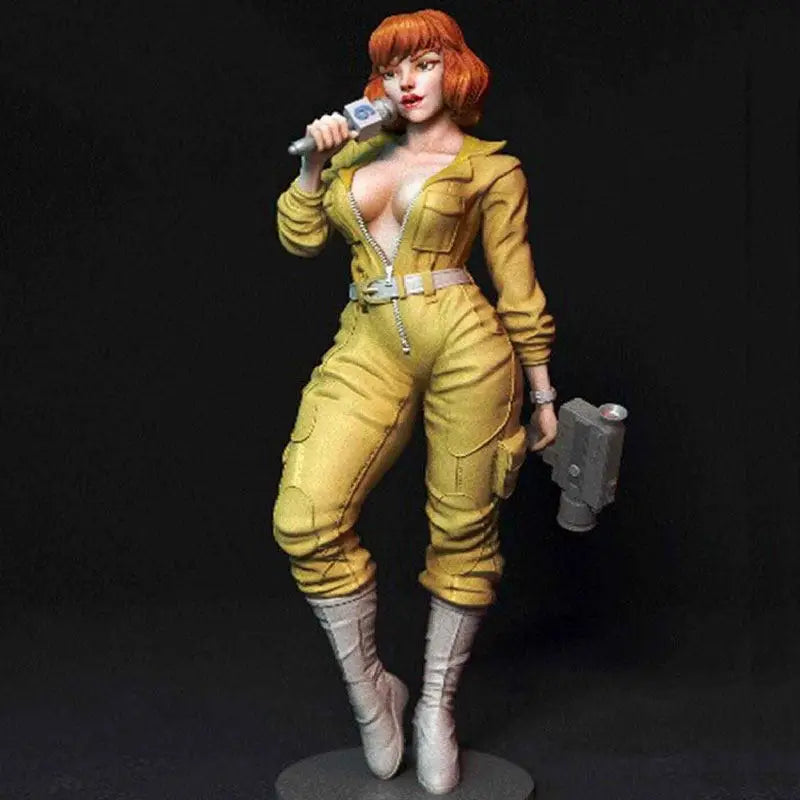 1/18 Modern Anime Female Soldier, Resin Model Figure Kit, Unassembled and Unpainted