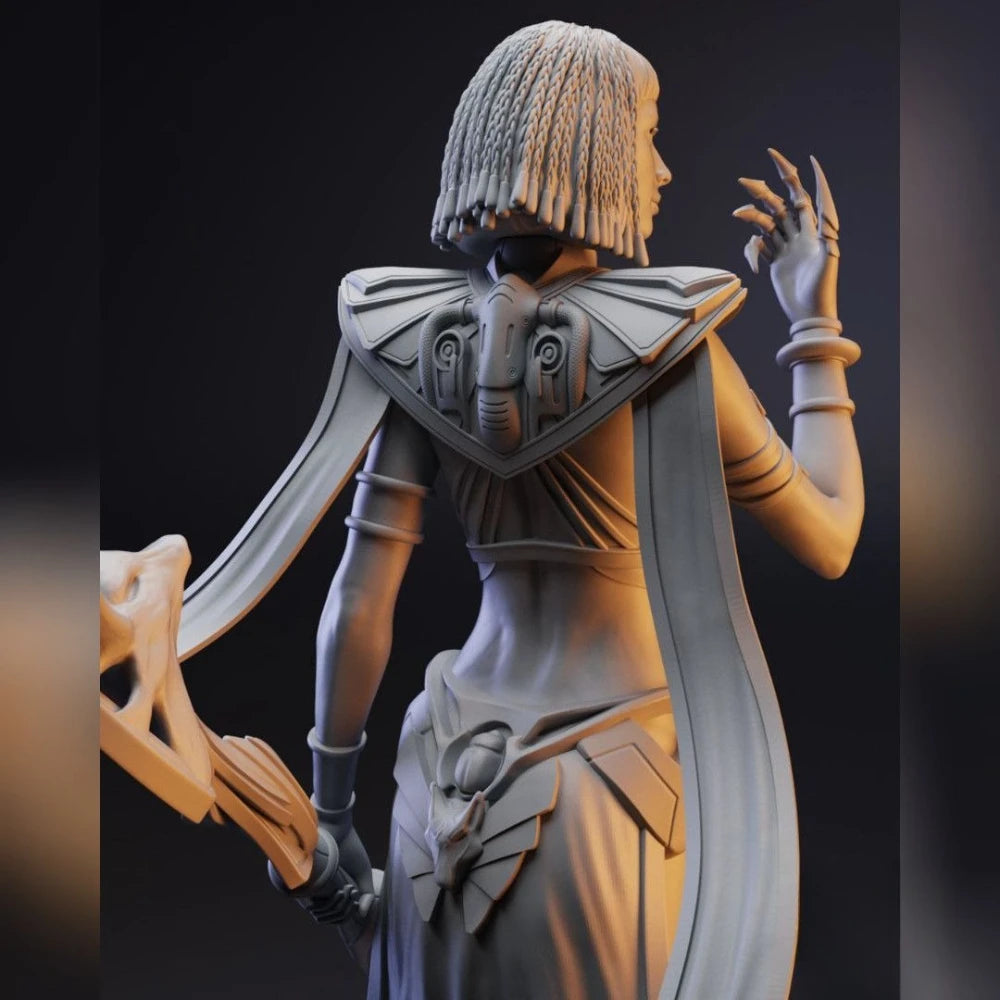 Cleopatra Fantasy Warrior, Resin Model Figure Kit, Fantasy Theme, Unassembled and Unpainted