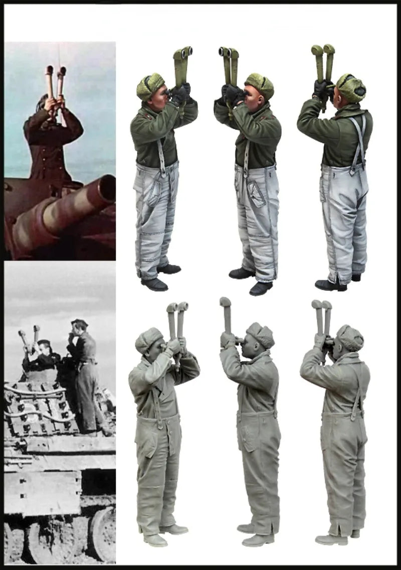 1/35 WWII German Panzer Crew Ammunition Loaders, 8 Figures, Resin Model Figure Kit, Unassembled and Unpainted