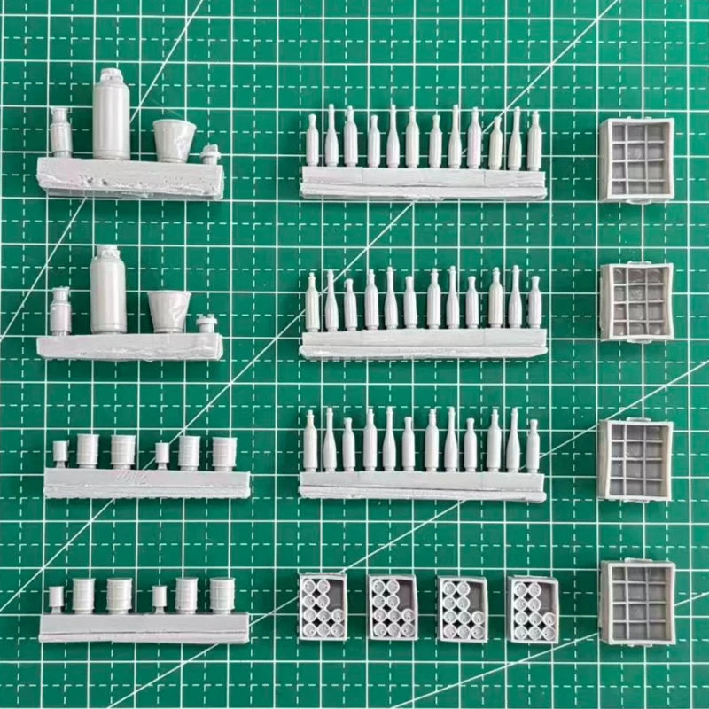 1/35 Scatter Set, Resin Model Terrain Kit, Military Theme, Unpainted