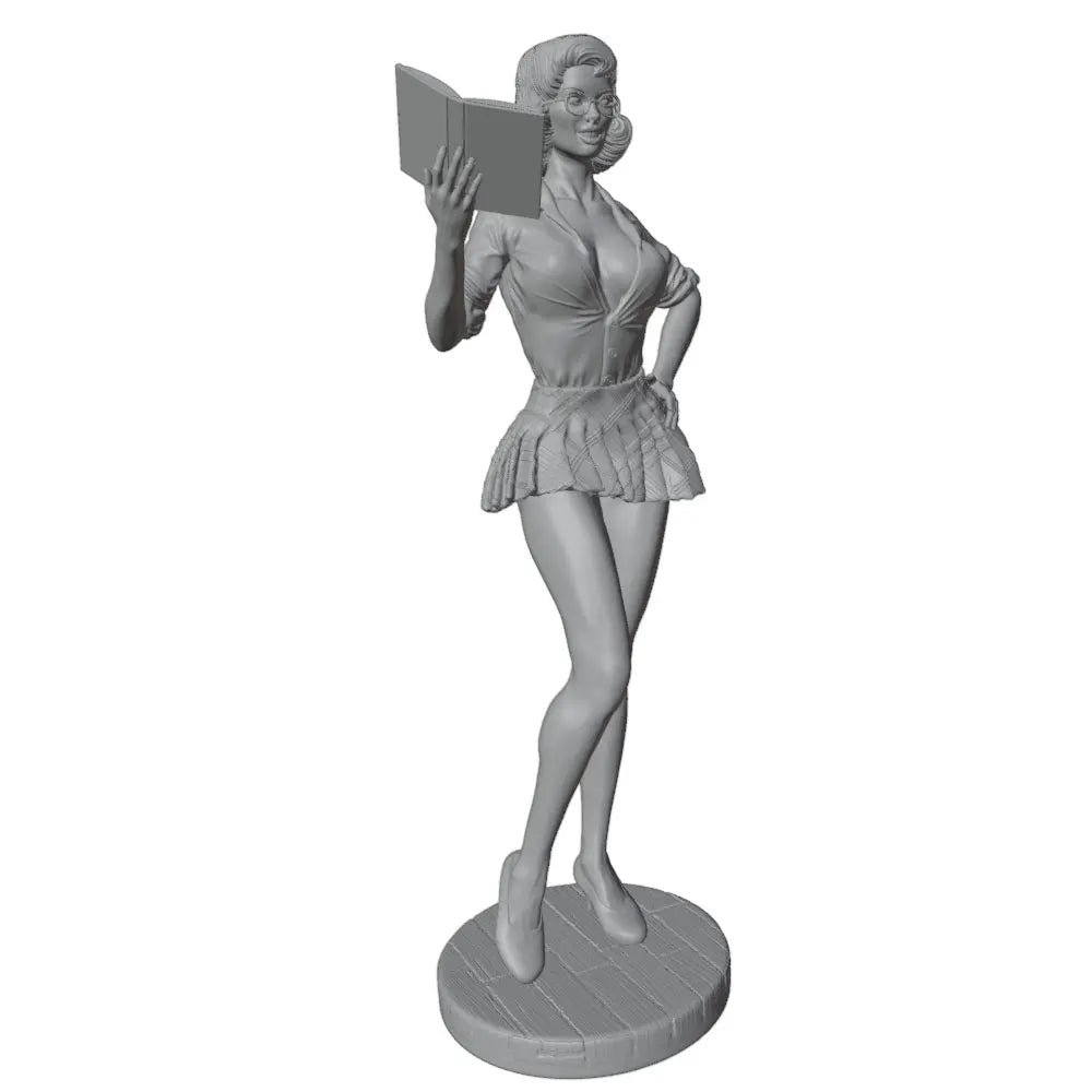 75mm Classroom Teacher, Resin Model Figure Kit, Unassembled and Unpainted