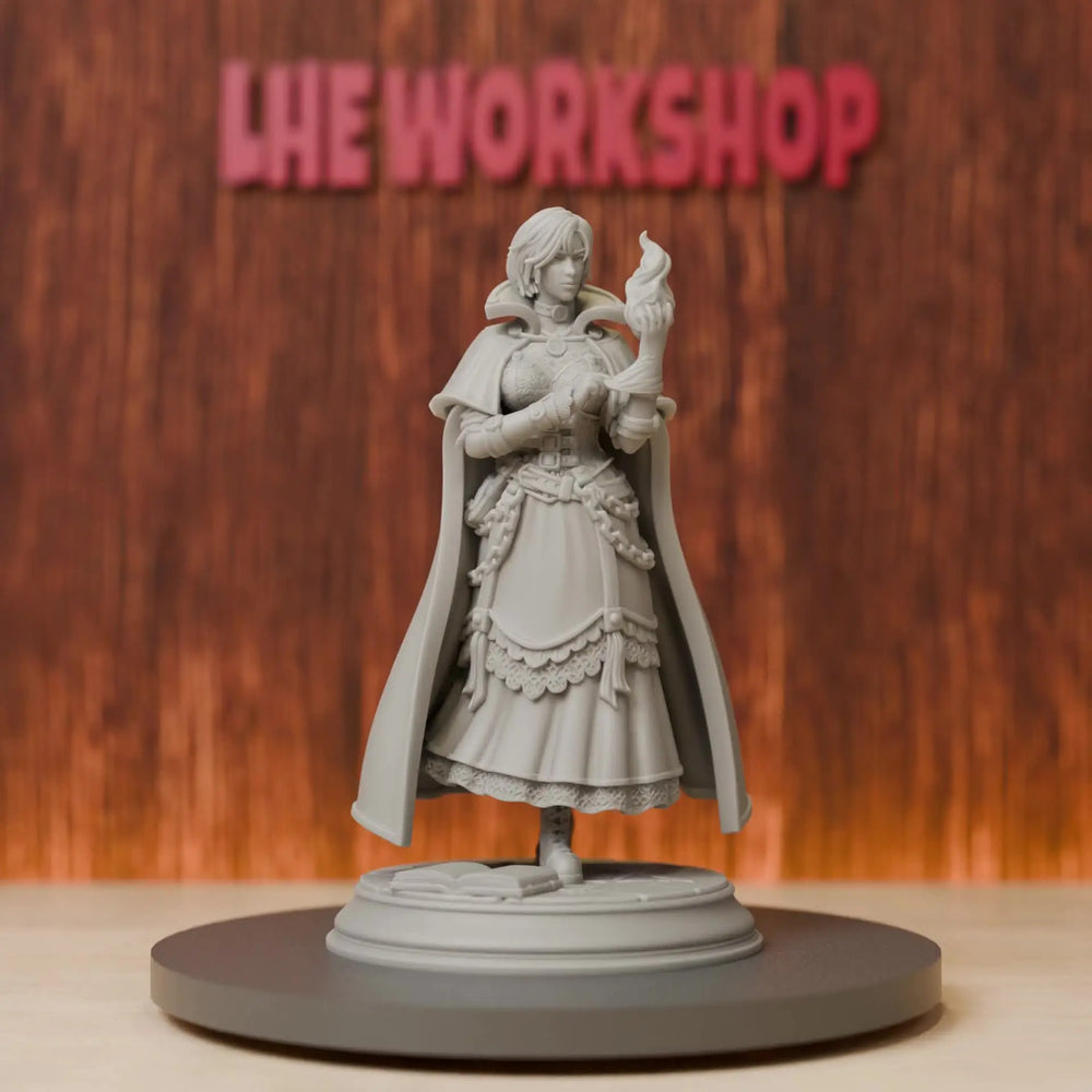 75mm Gothic Female Sorceress, Resin Model Figure Kit, Fantasy Theme, Unassembled and Unpainted
