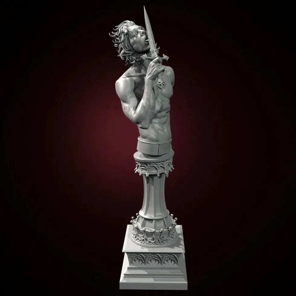 90mm Classical Male Torso, Resin Model Bust Kit, Unassembled and Unpainted
