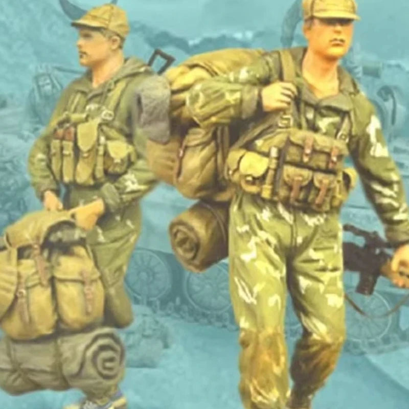 1/35 Modern Russian Air Force Scout, 2 Figures, Resin Model Figure Kit, Unassembled and Unpainted