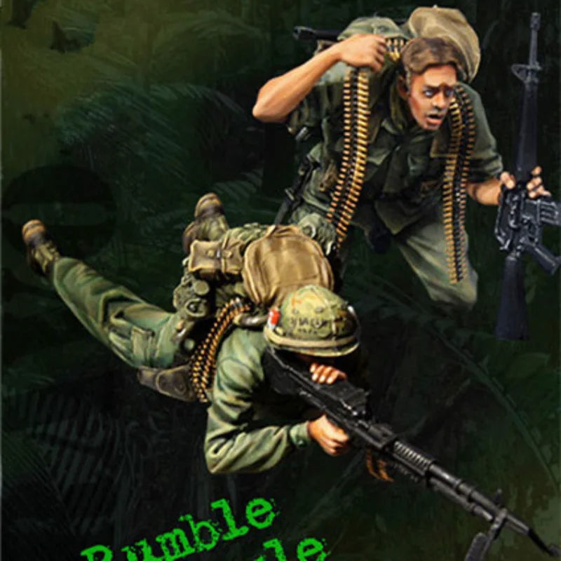 1/35 Vietnam War American Jungle Combat, 4 Figures, Resin Model Figure Kit, Unassembled and Unpainted