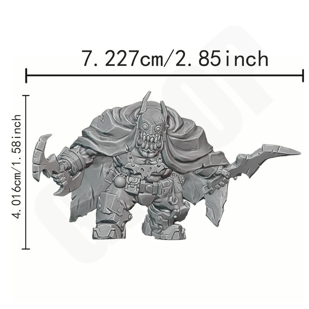 1/35 Orc Chieftain, Resin Model Figure Kit, Fantasy Theme, Unassembled and Unpainted