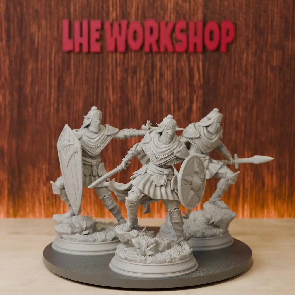 38mm Elf Cultist Warriors, 4 Figures, Resin Model Figure Kit, Fantasy Theme, Unassembled and Unpainted