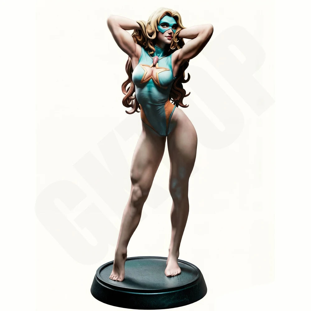 1/24 Pin-up Masked Warrior, Resin Model Figure Kit, Unassembled and Unpainted