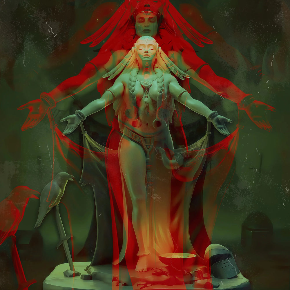 1/24 Goddess in Prayer, Resin Model Figure Kit, Fantasy Theme, Unassembled and Unpainted