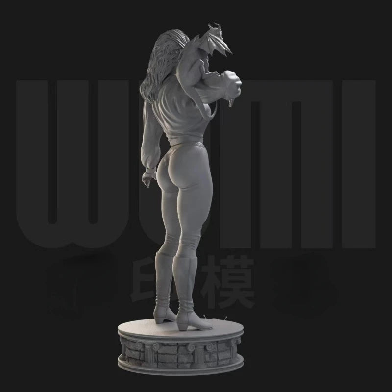 1/24 Female Warrior with Dragon Wings, Resin Model Figure Kit, Fantasy Theme, Unassembled and Unpainted