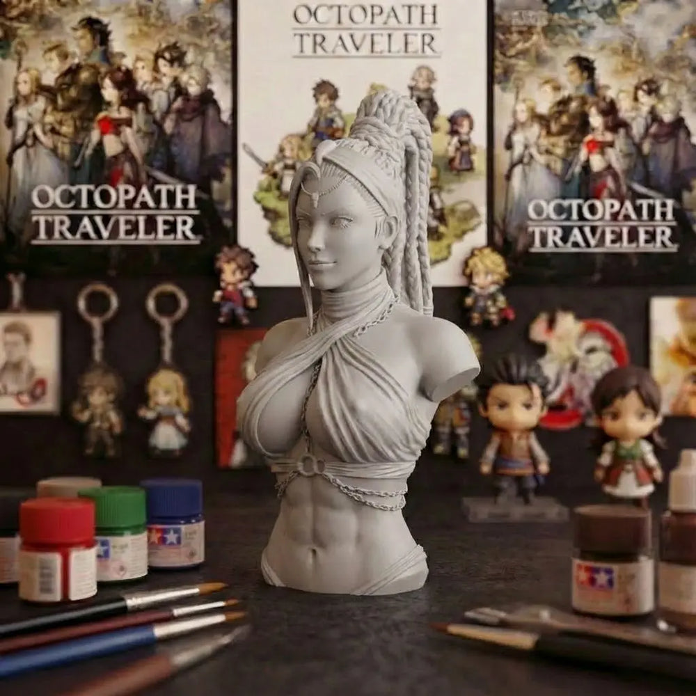 1/6 Empress Tathlock, Resin Model Bust Kit, Fantasy Theme, Unassembled and Unpainted
