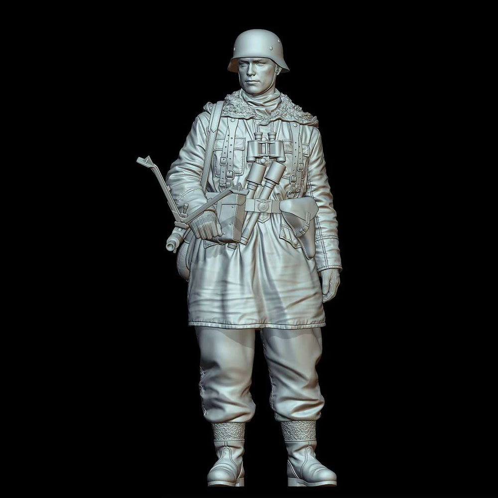 1/16 WWI German Infantryman with Mauser Rifle, Resin Model Figure Kit, Unassembled and Unpainted