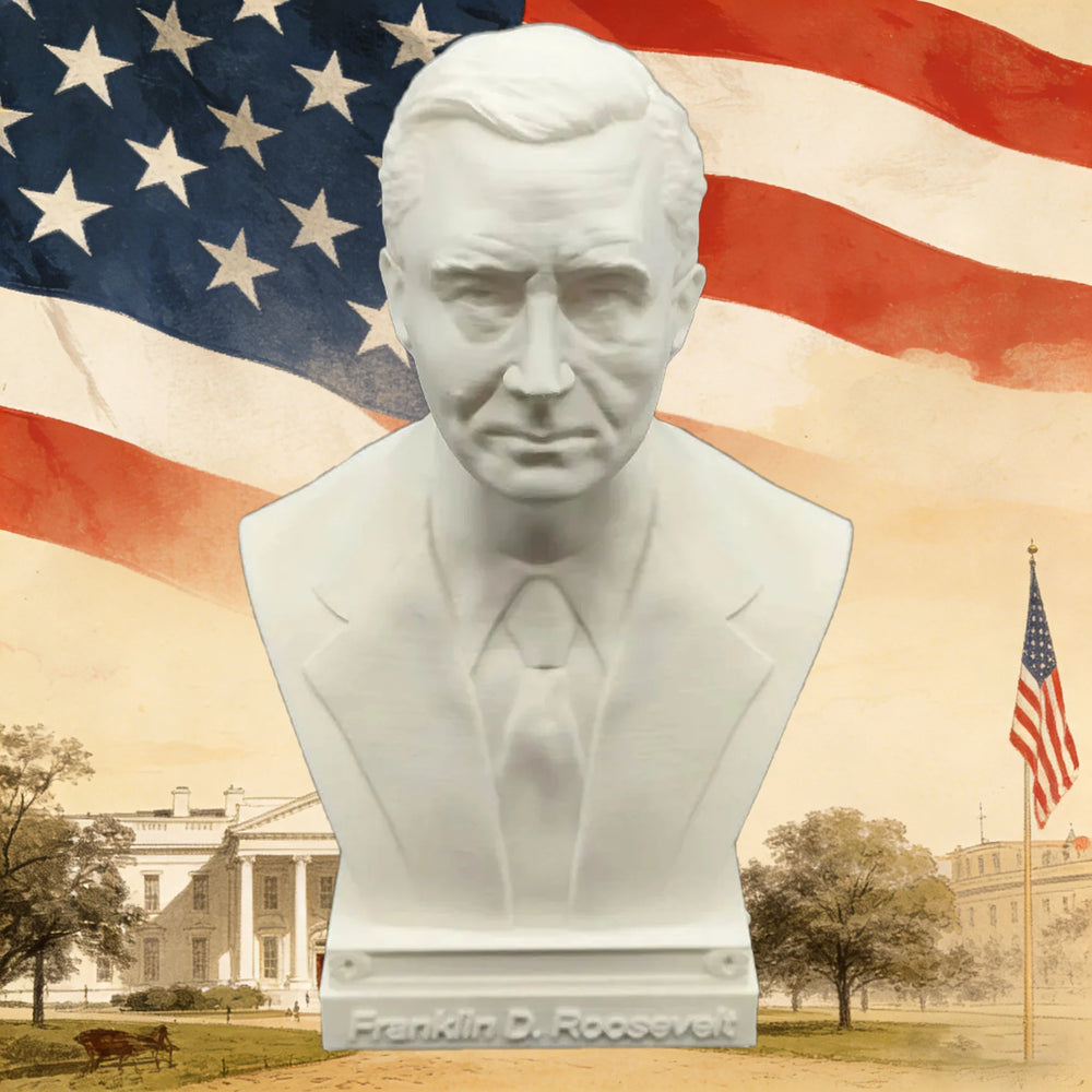 250mm US Presidents & Founding Fathers Busts, 5 Figures, Resin Model Bust Kit, Historical Theme, Unassembled and Unpainted
