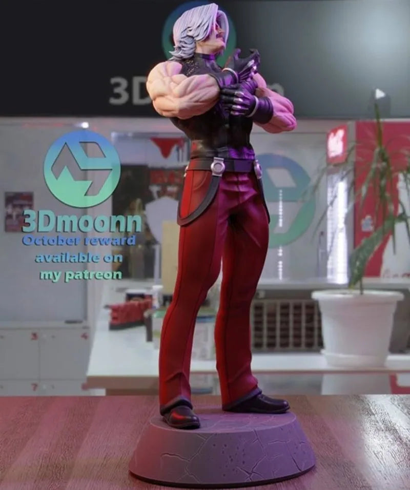 1/24 King of Fighters Rugal, Resin Model Figure Kit, Anime Theme, Unassembled and Unpainted
