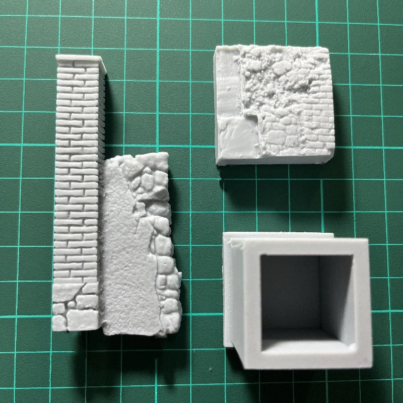 30mm Medieval Castle Fortification, Resin Model Terrain Kit, Unpainted